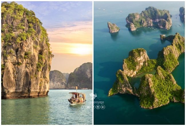 La beauté de la baie d'Halong